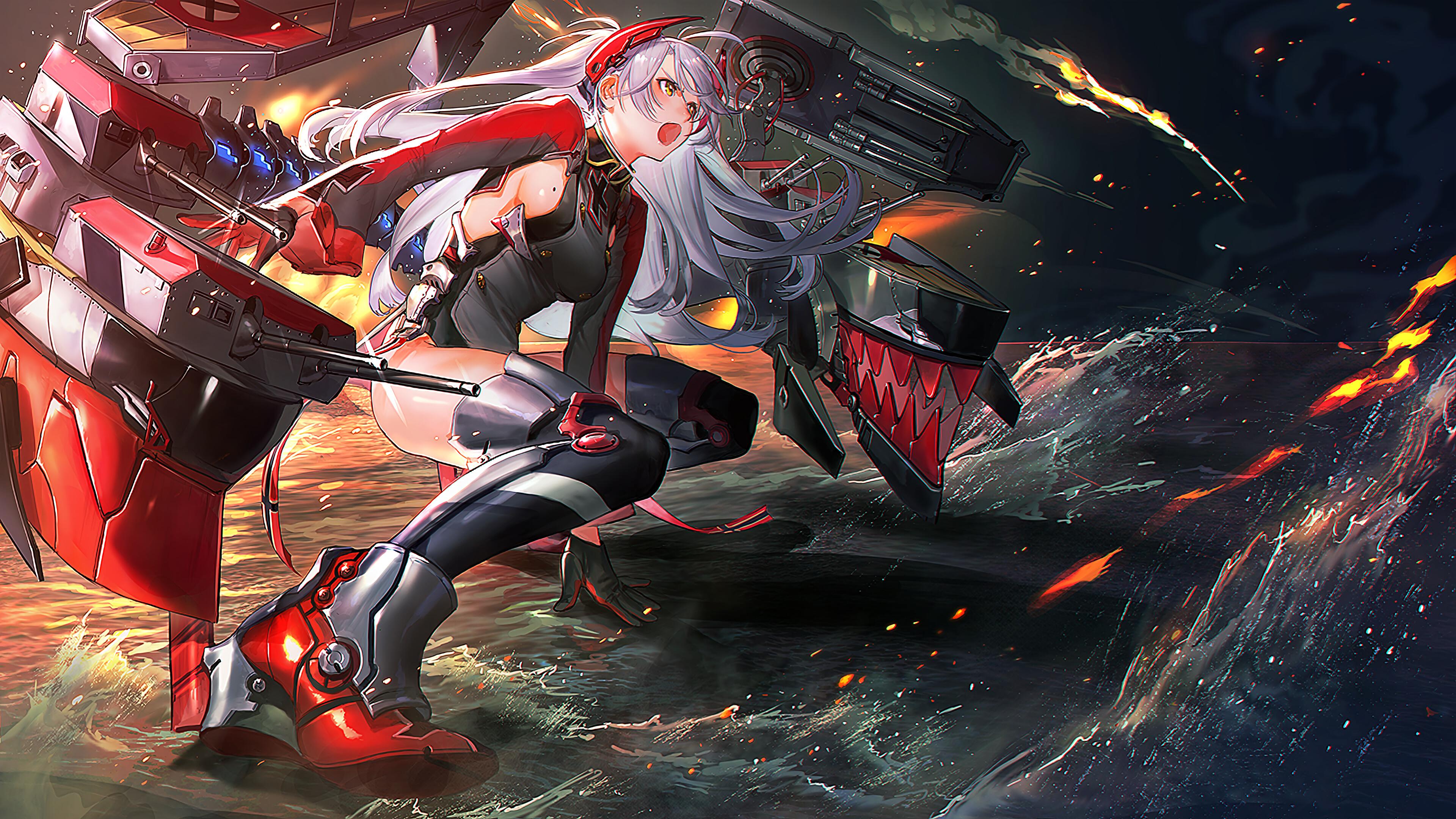 Free Download Azur Lane Prinz Eugen Anime Girl 4k Wallpaper [3840x2160