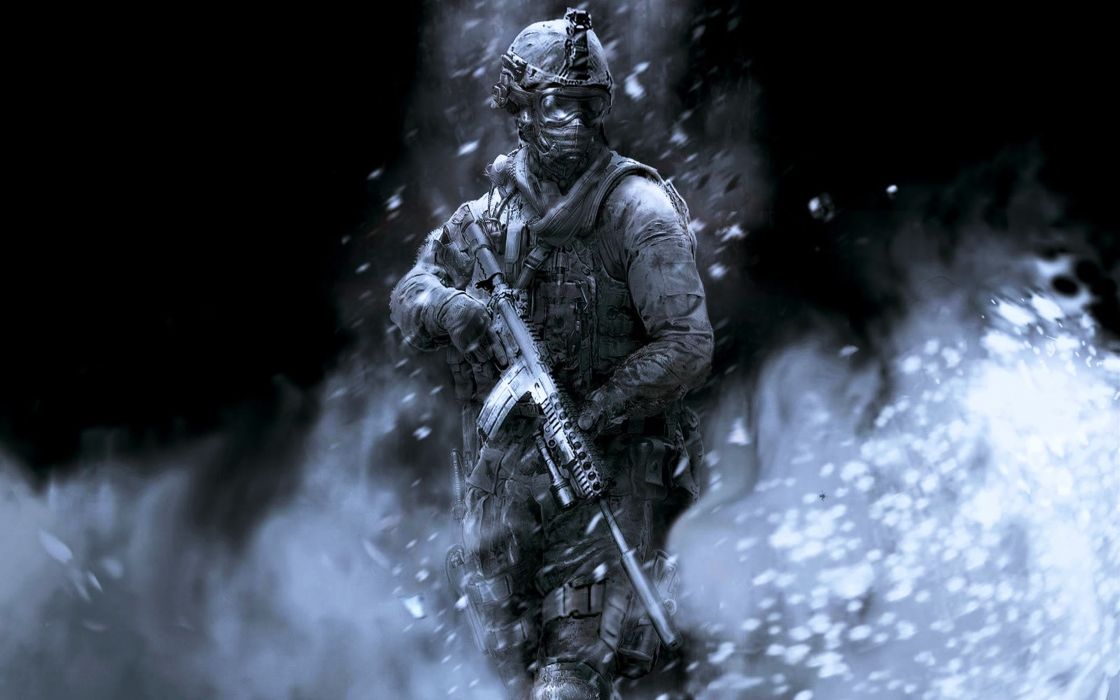 Call Of Duty Ghost Fighter Gangs Guns Military Soldier Struggle