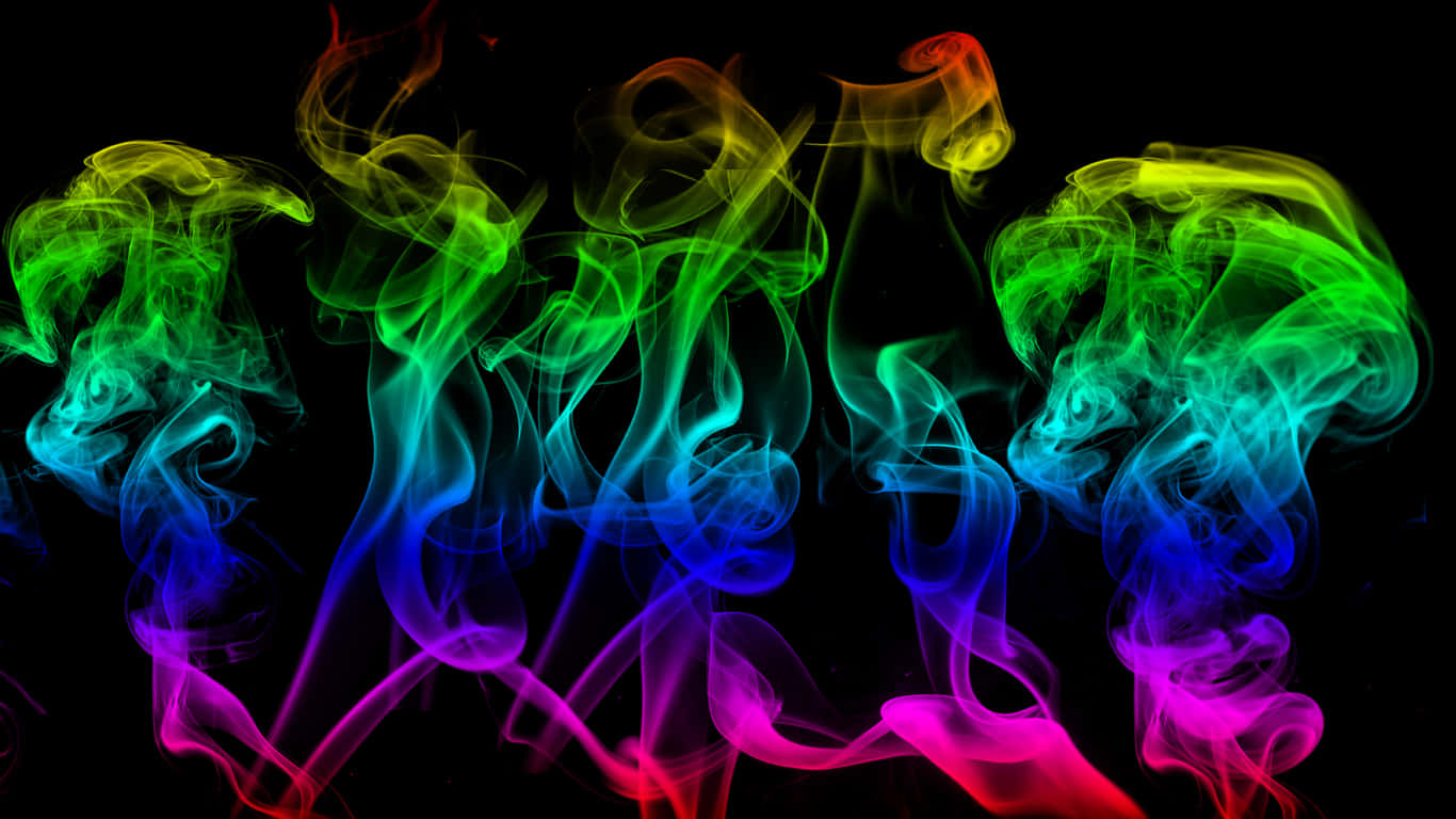Colorful Smoke Background For Wallpaper