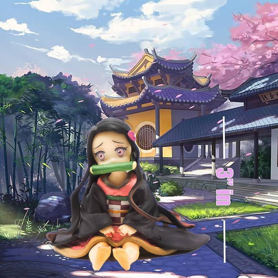 Amazon Ninjamo Mini Nezuko Kamado Figure Sitting Pose Extra