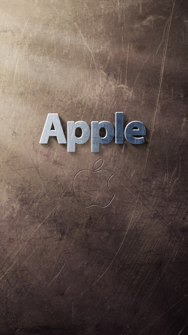 Grunge Apple Logo Wallpaper iPhone