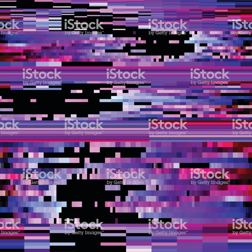 Glitch Effect Distortion Background Stock Illustration