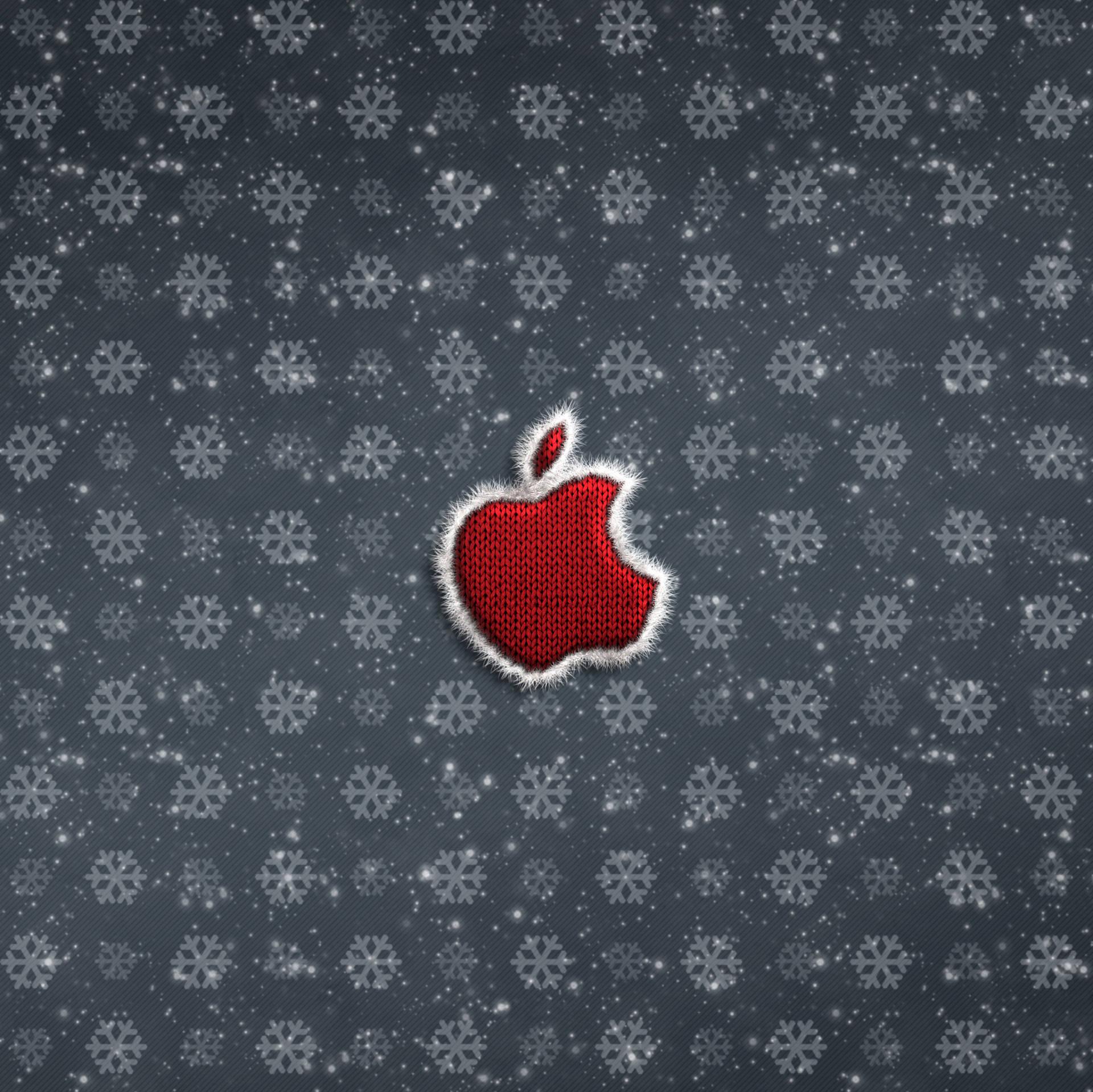 Embroidered Apple Logo 4k Wallpaper