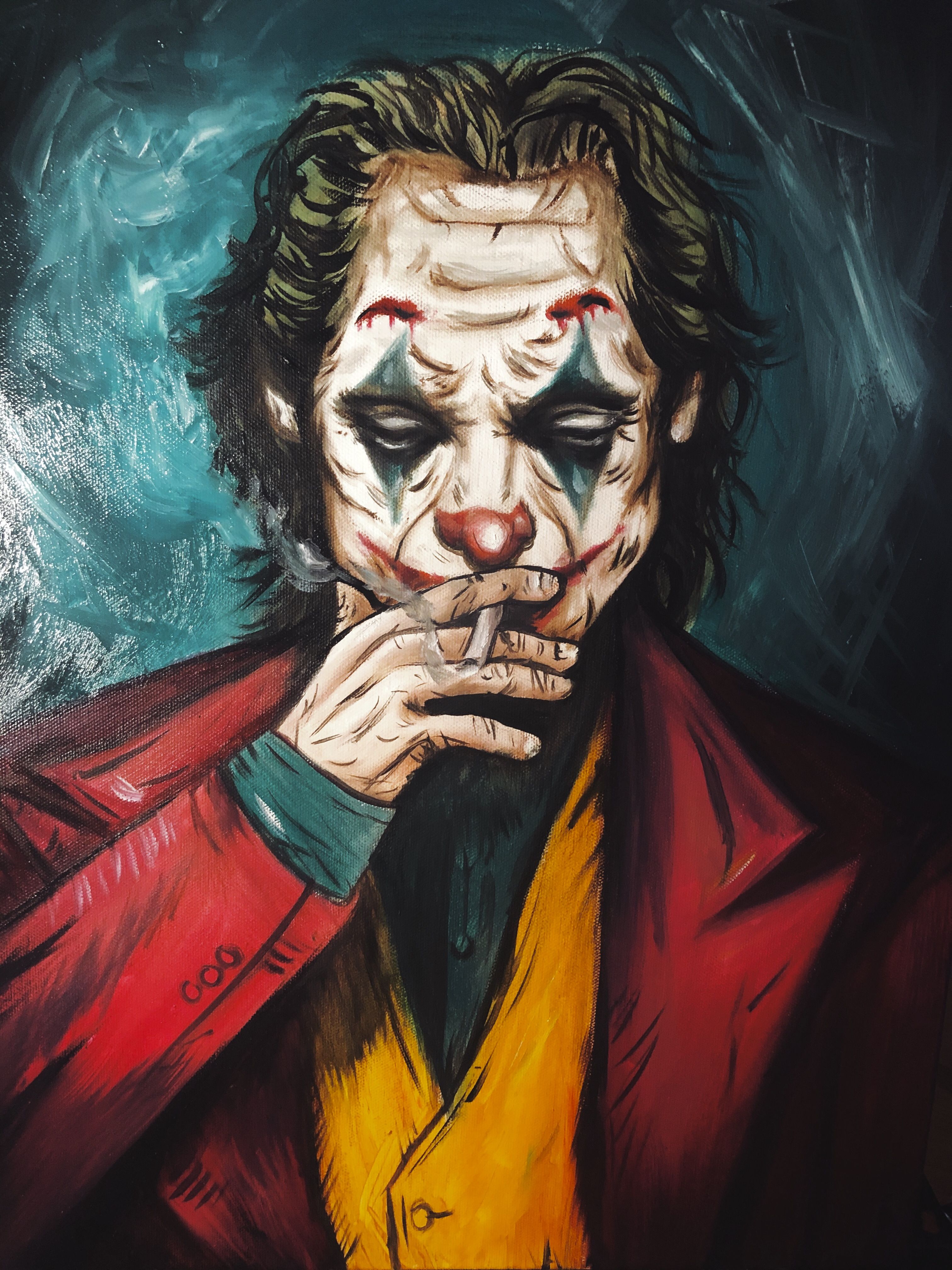 Joker Painting Acrylics Aesthetic Wallpaper Art Drawing