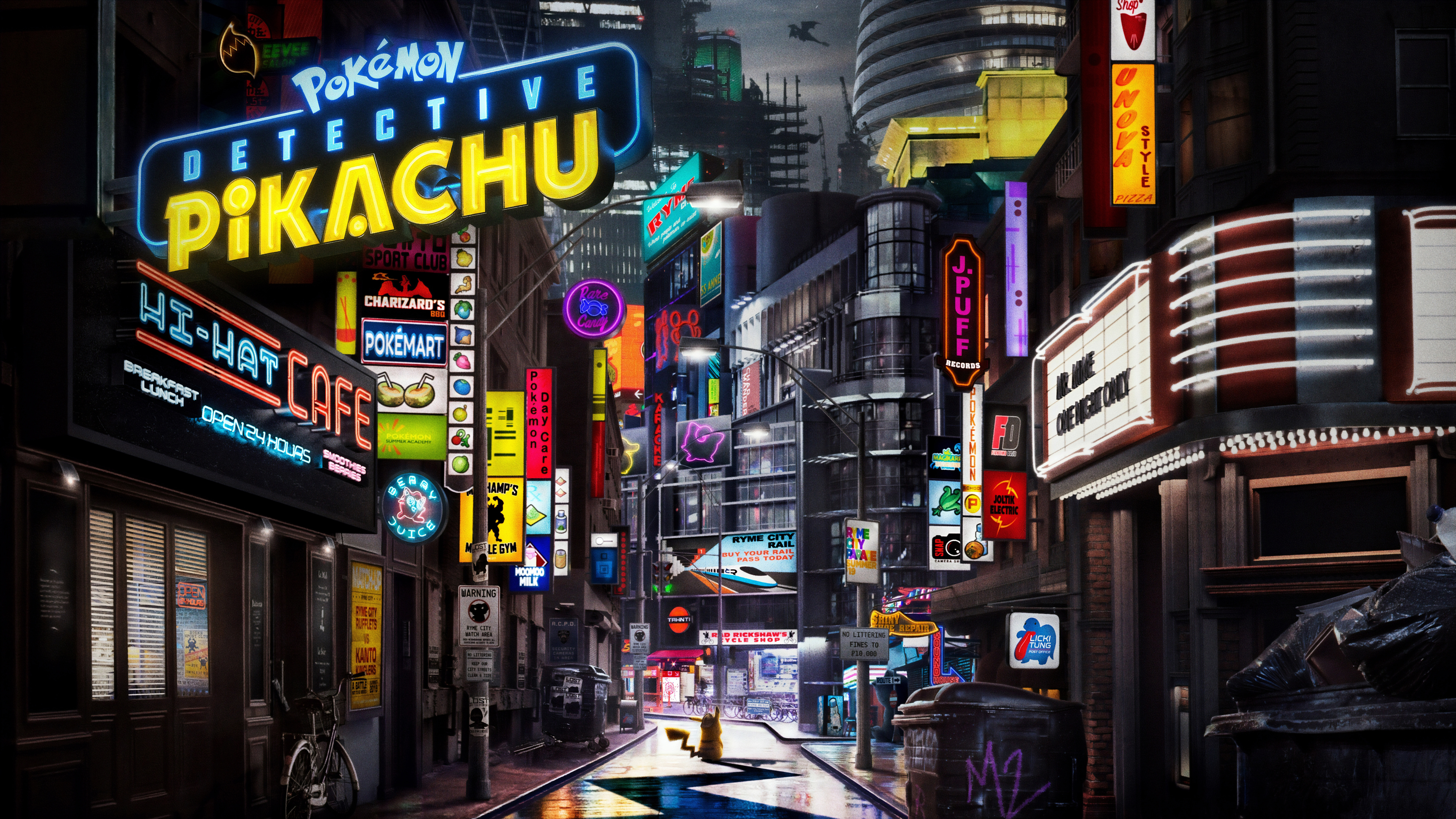 Pok Mon Detective Pikachu 8k Ultra HD Wallpaper Background Image