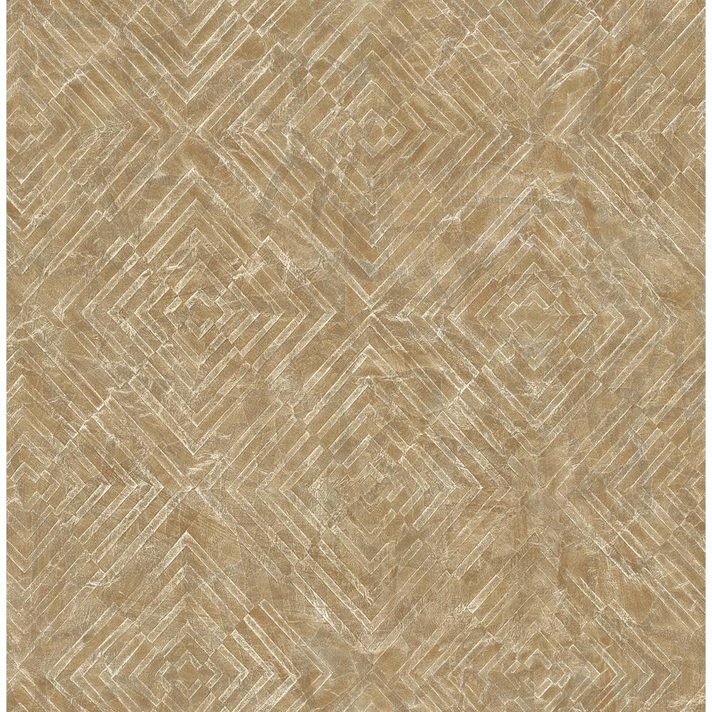 A Street Labyrinth Gold Geometric Wallpaper The Home