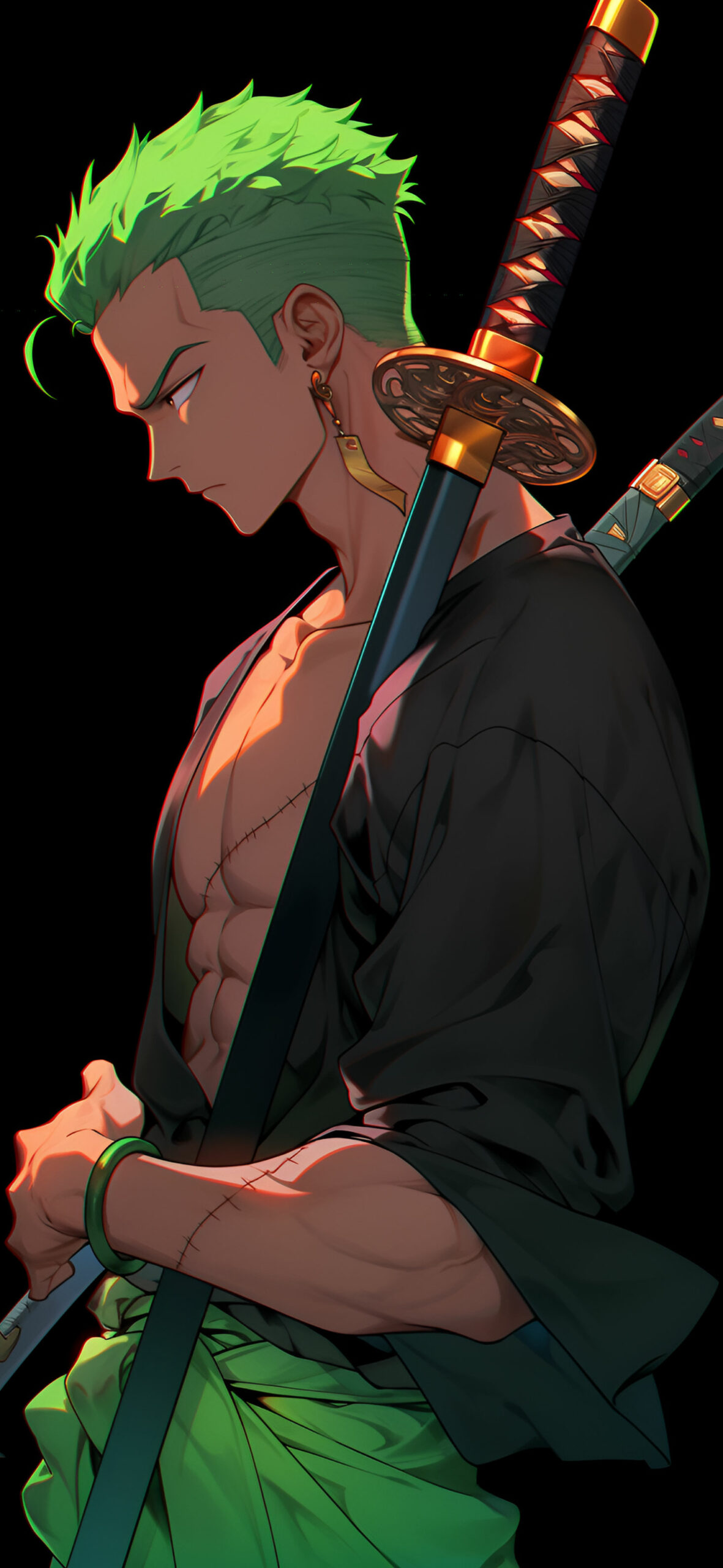 Roronoa Zoro Wallpaper HD Black