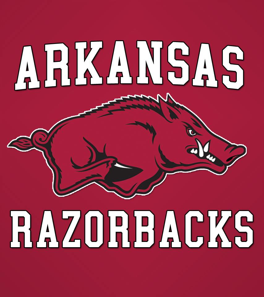 Arkansas Razorbacks Logo With Pig Letters Courtesy