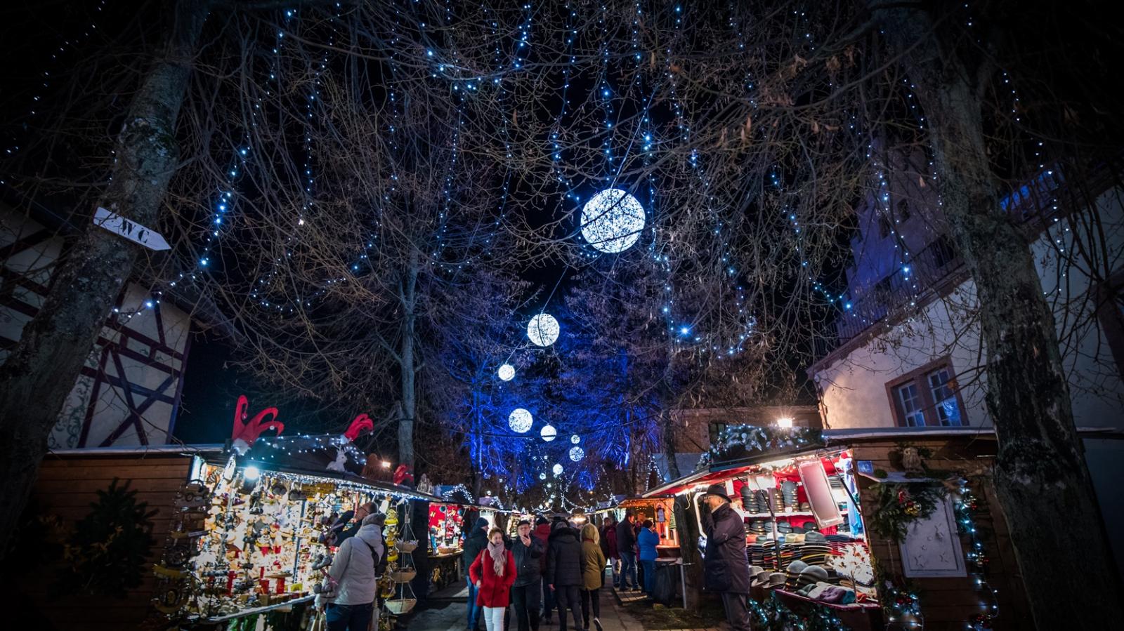 Traditional Christmas Market Riquewihr In Alsace