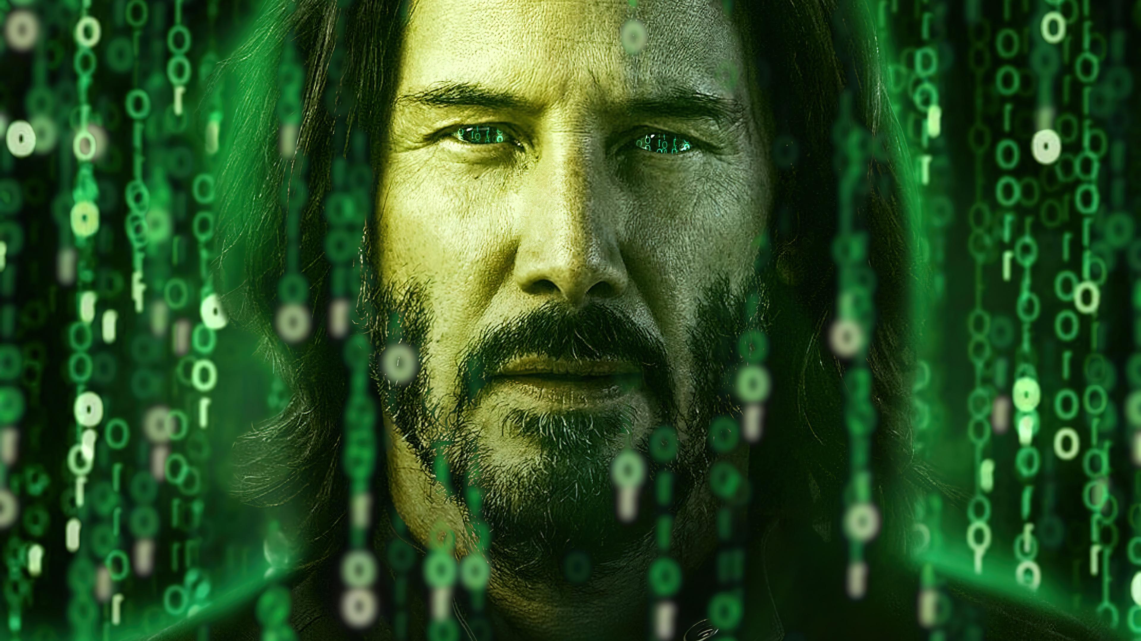 Neo The Matrix Resurrections Keanu Reeves Wallpaper 4k Pc