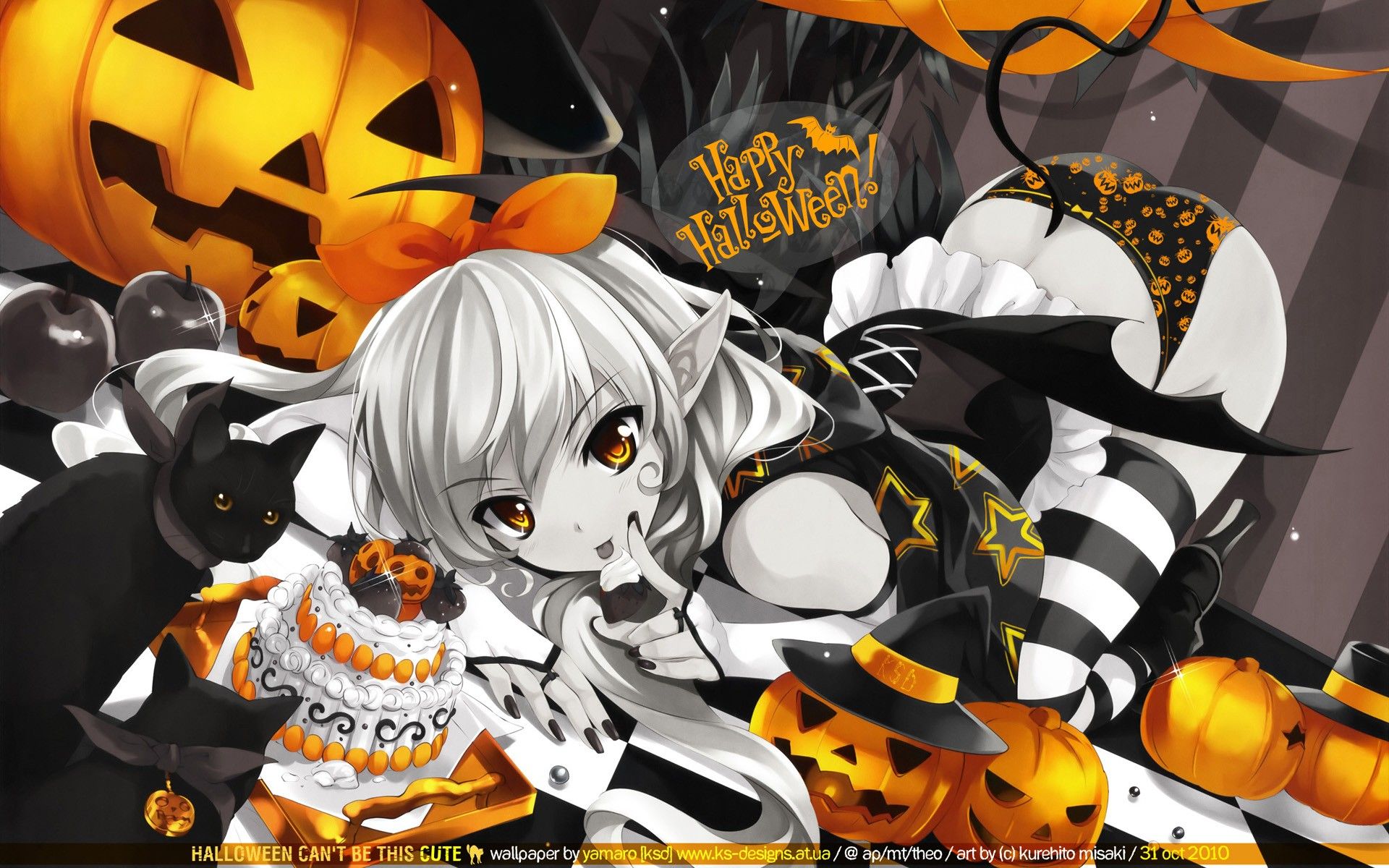 Anime Halloween Girl Wallpaper