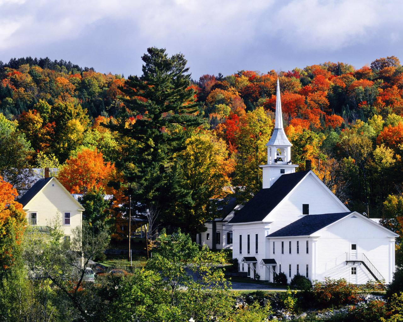 Autumn In New England Vermont Wallpaper On Your Desktop