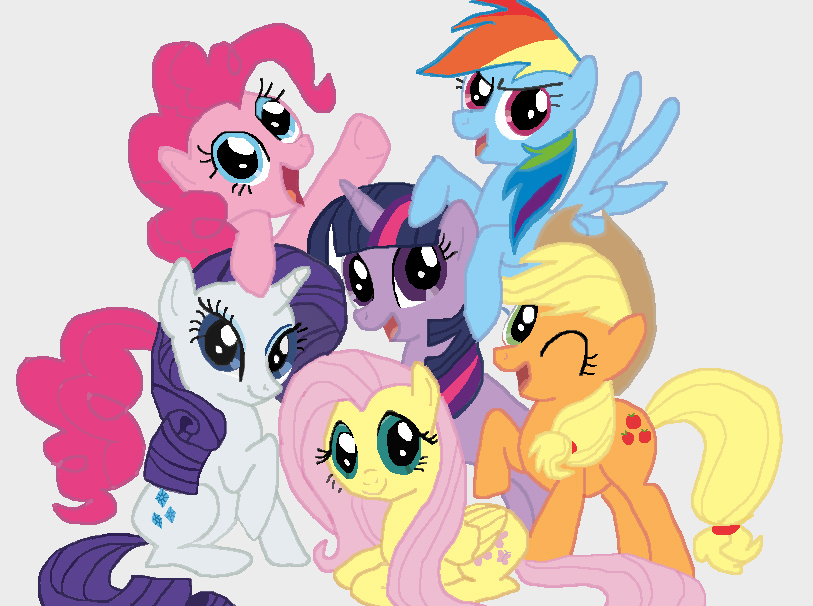 Mlp Mane Bat Ponies My Little Pony Six By