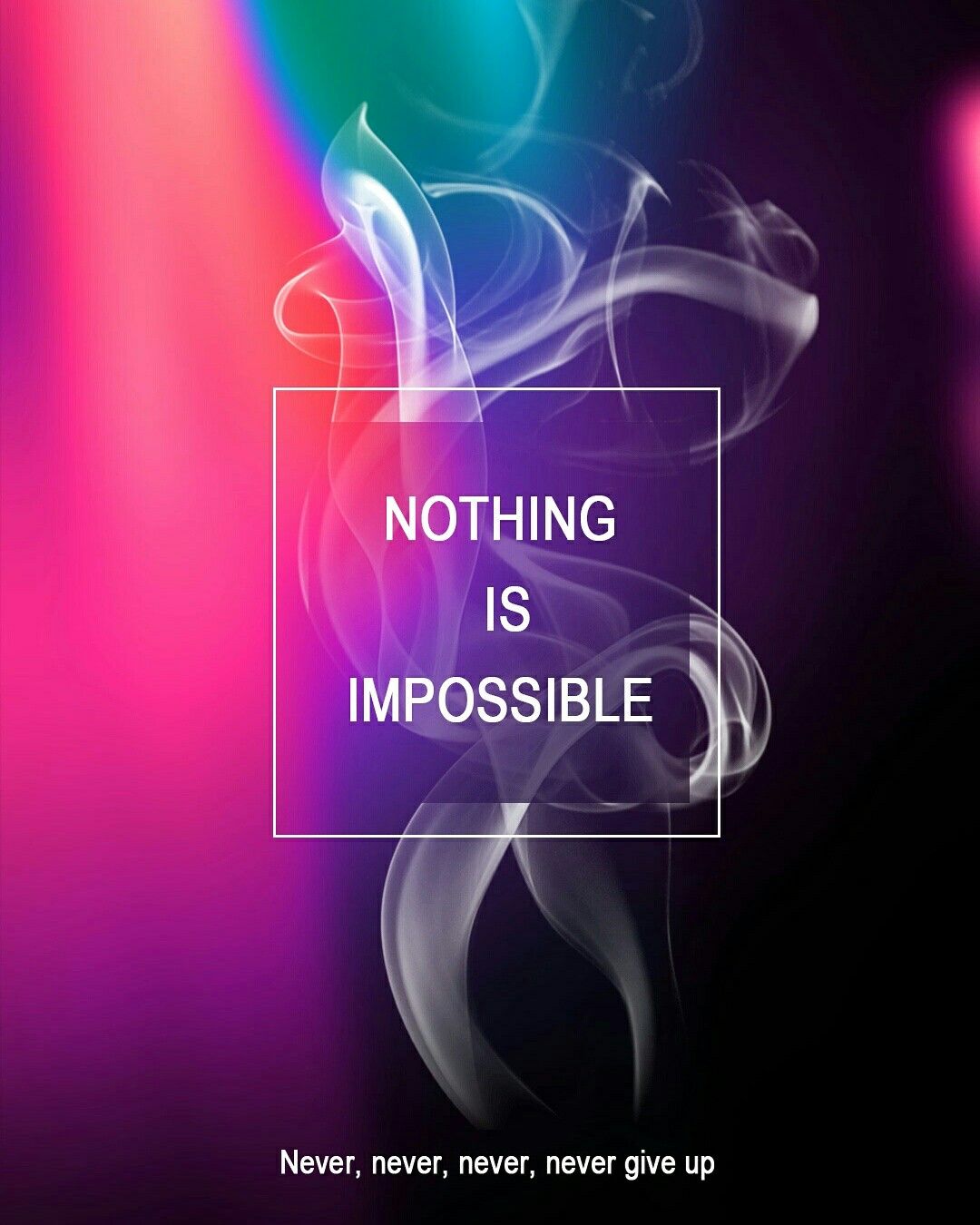 Nothing Is Impossible Quotes Wallpaper Never