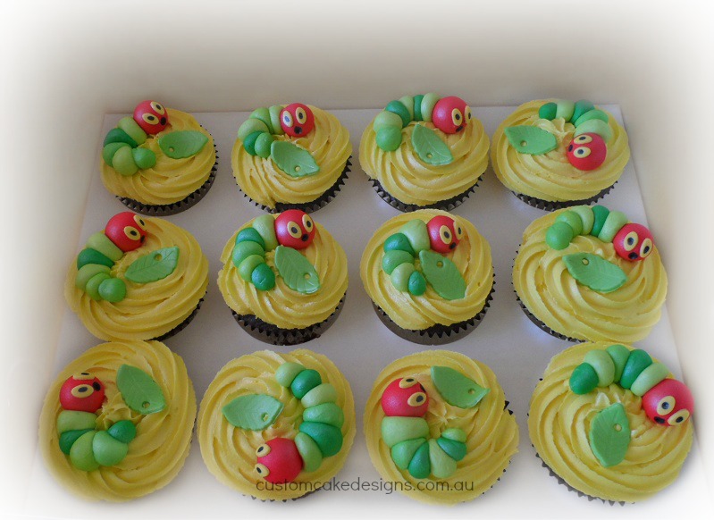 The Very Hungry Caterpillar Cupcakes By Customcakedesigns On