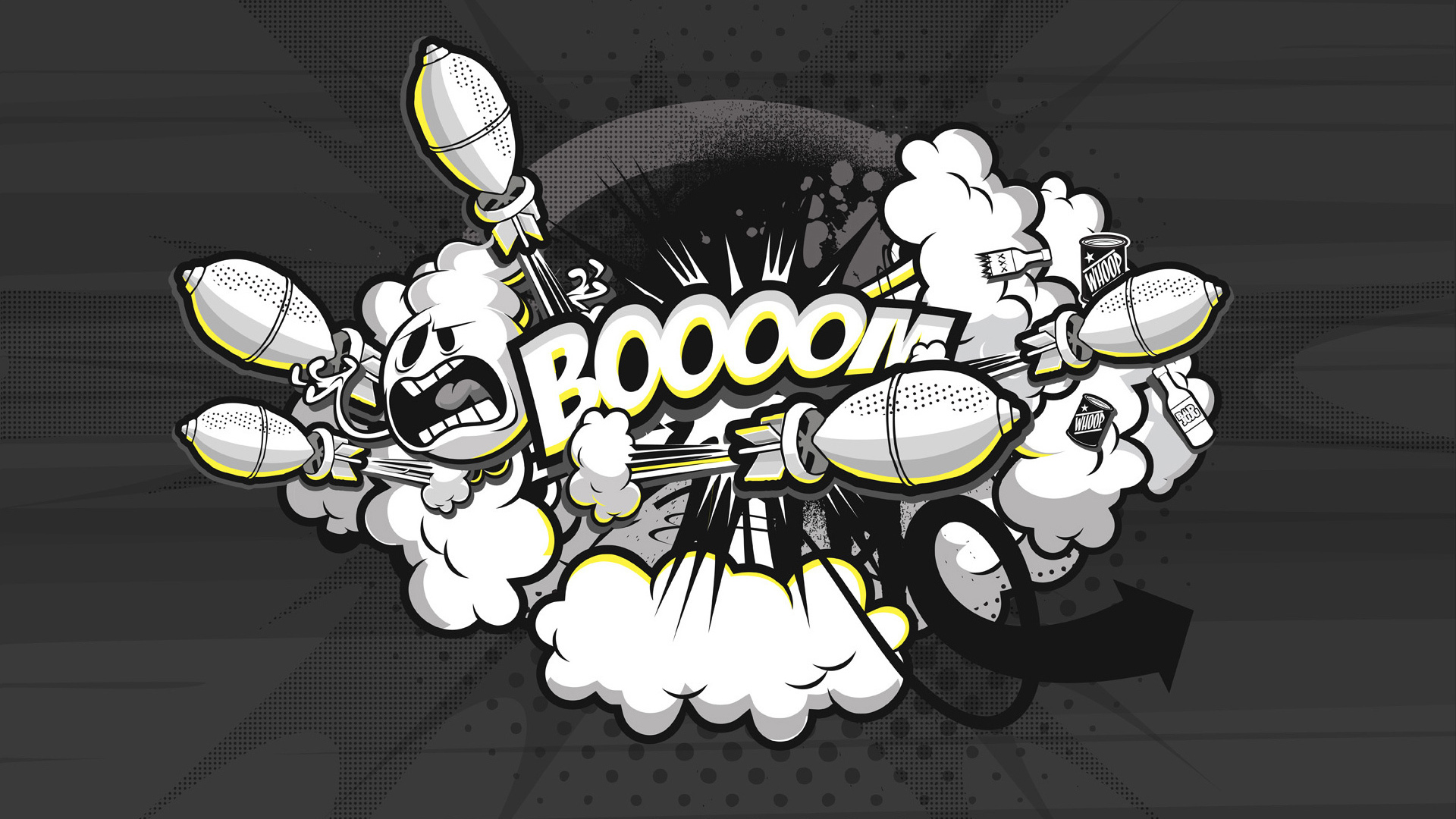 Art Black And White Drawing Wallpaper