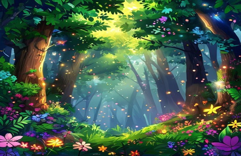 Anime Forest Background