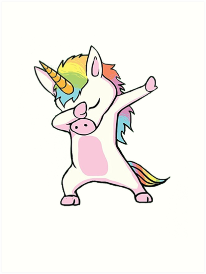 Unicorn cute dabbing T Shirt Funny Dab Dance Gift Shirt