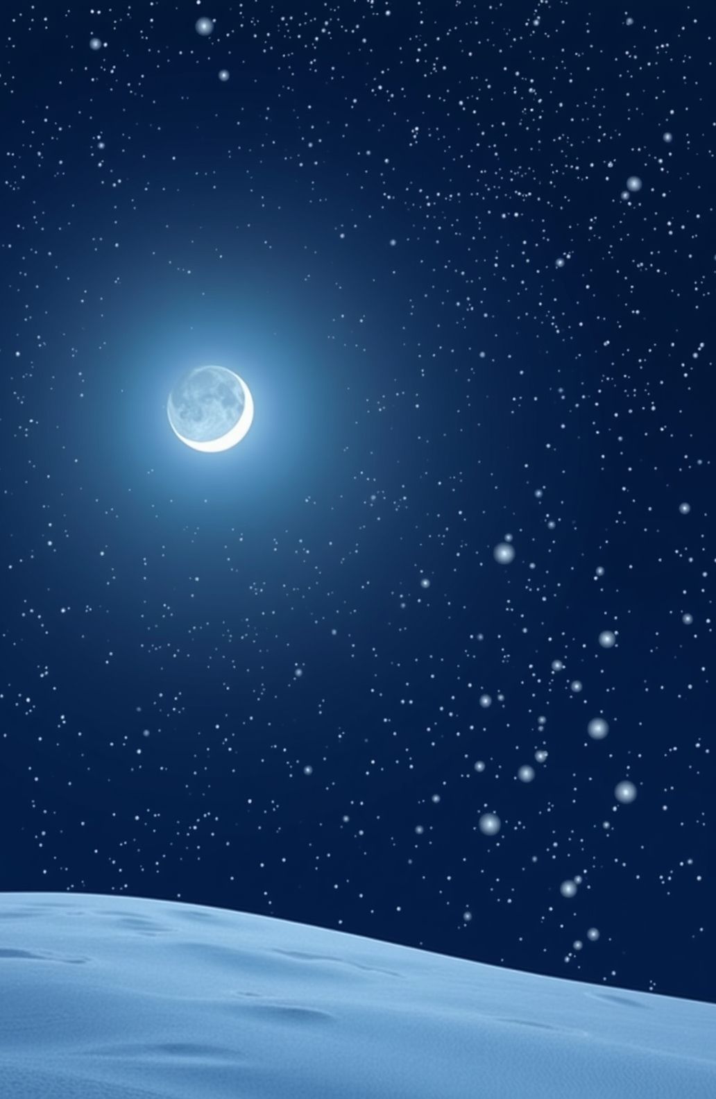 Winter Night Sky Wallpaper