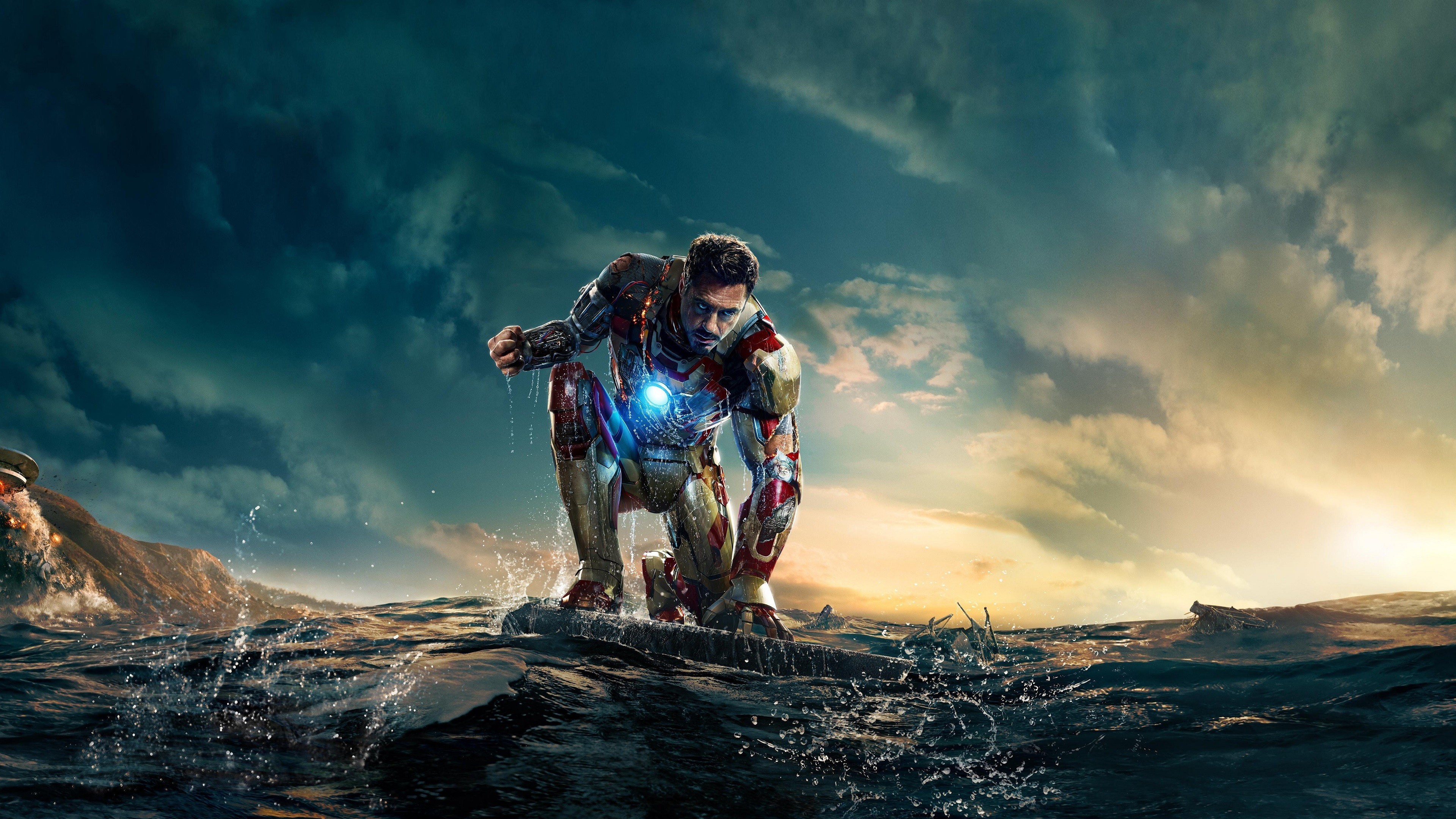 Robert Downey Jr As Iron Man 4k Wallpaper