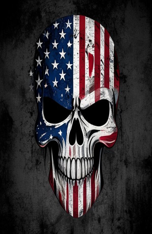 American Flag Punisher Skull Wallpaper