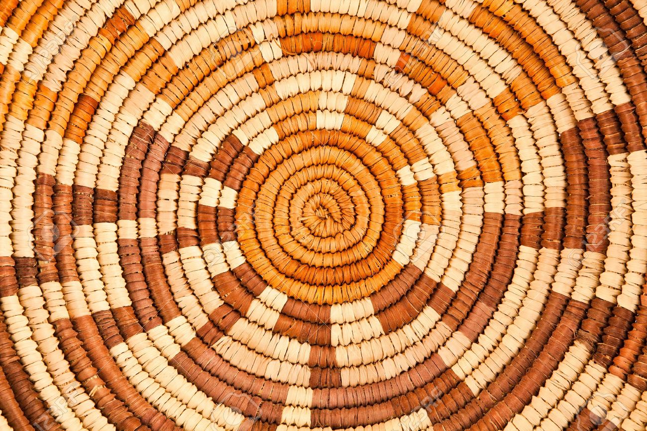 Colorful Native American Woven Background Pattern Stock Photo