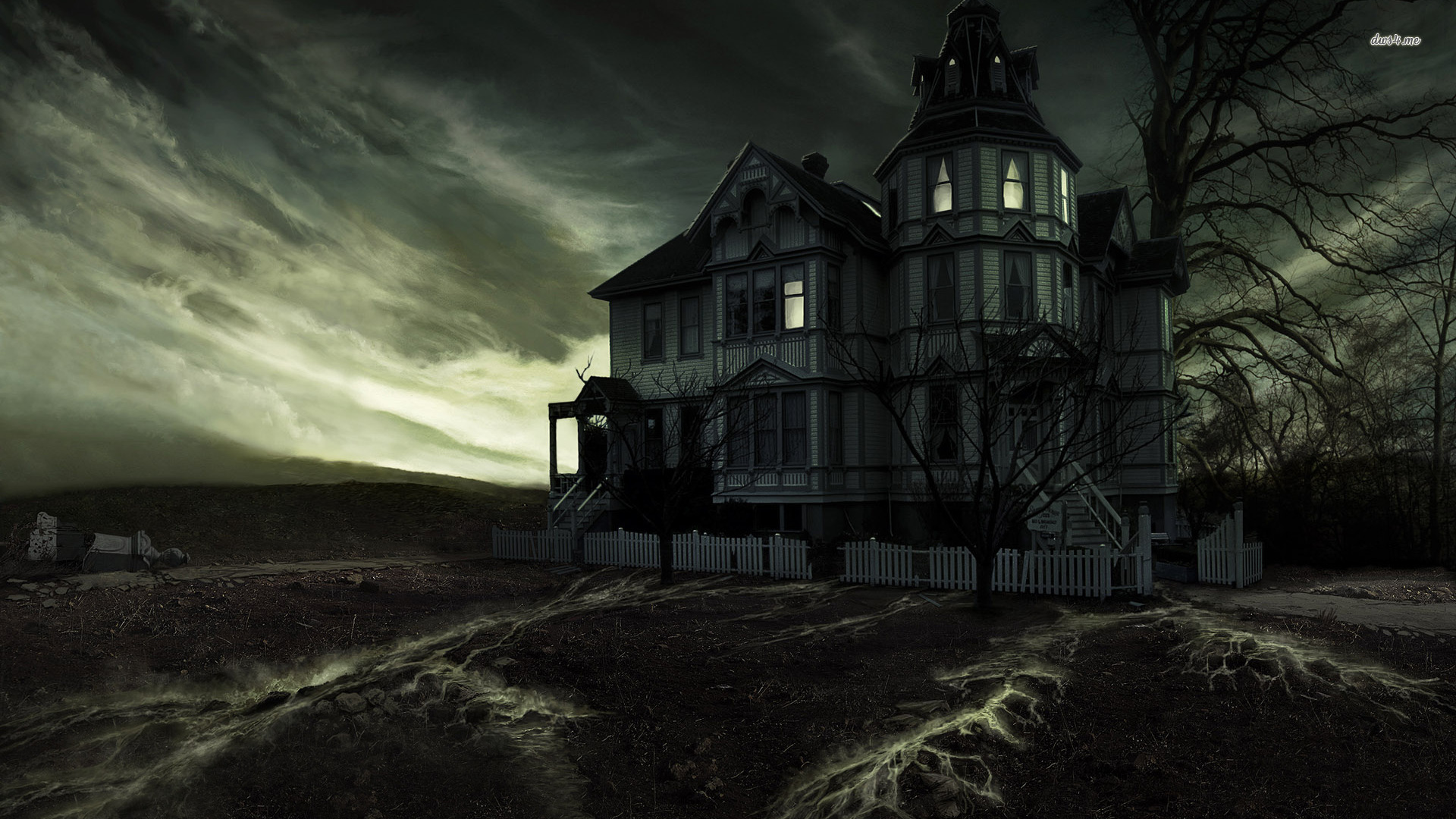 Spooky House Wallpaper HD