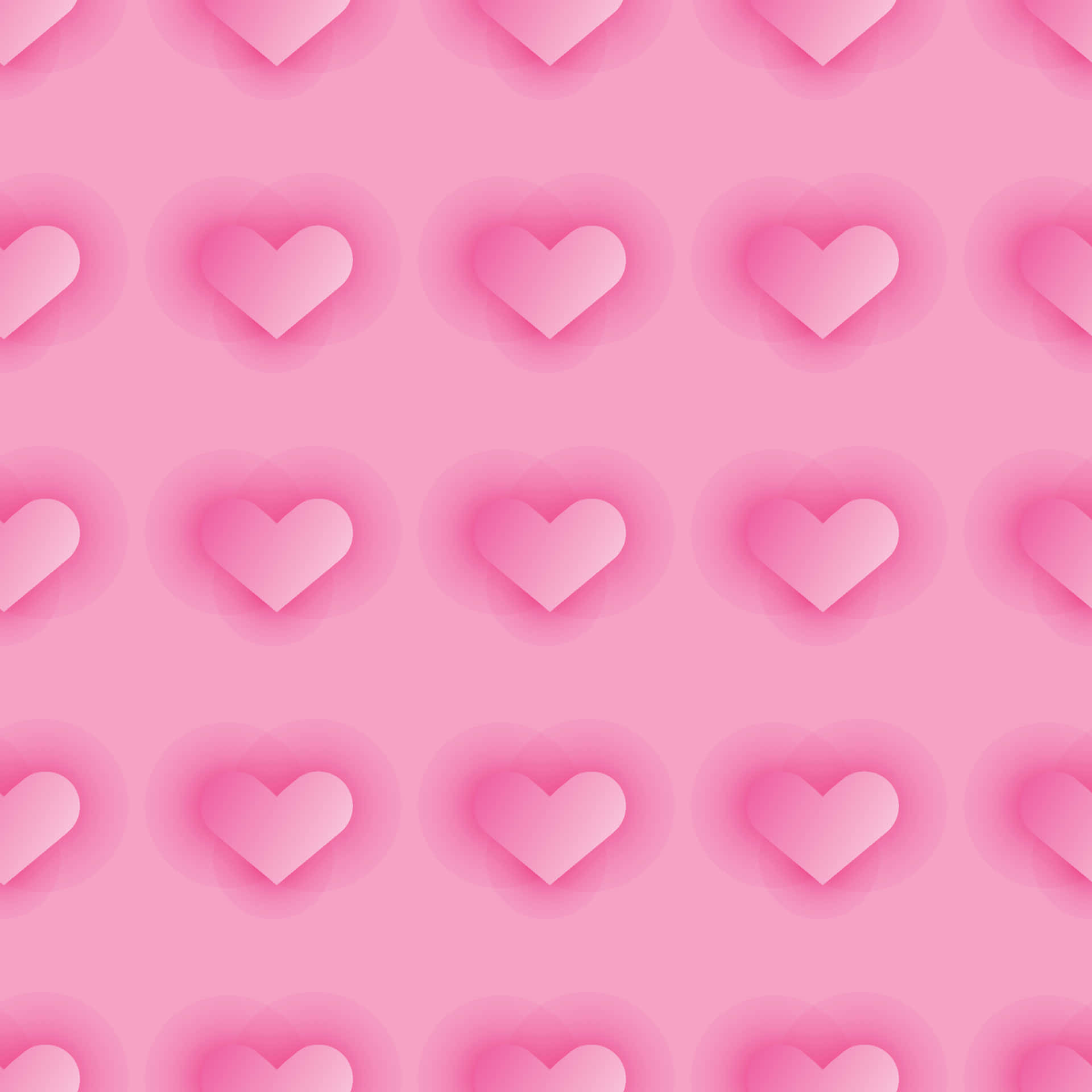 Glitter Pink Hearts Wallpaper