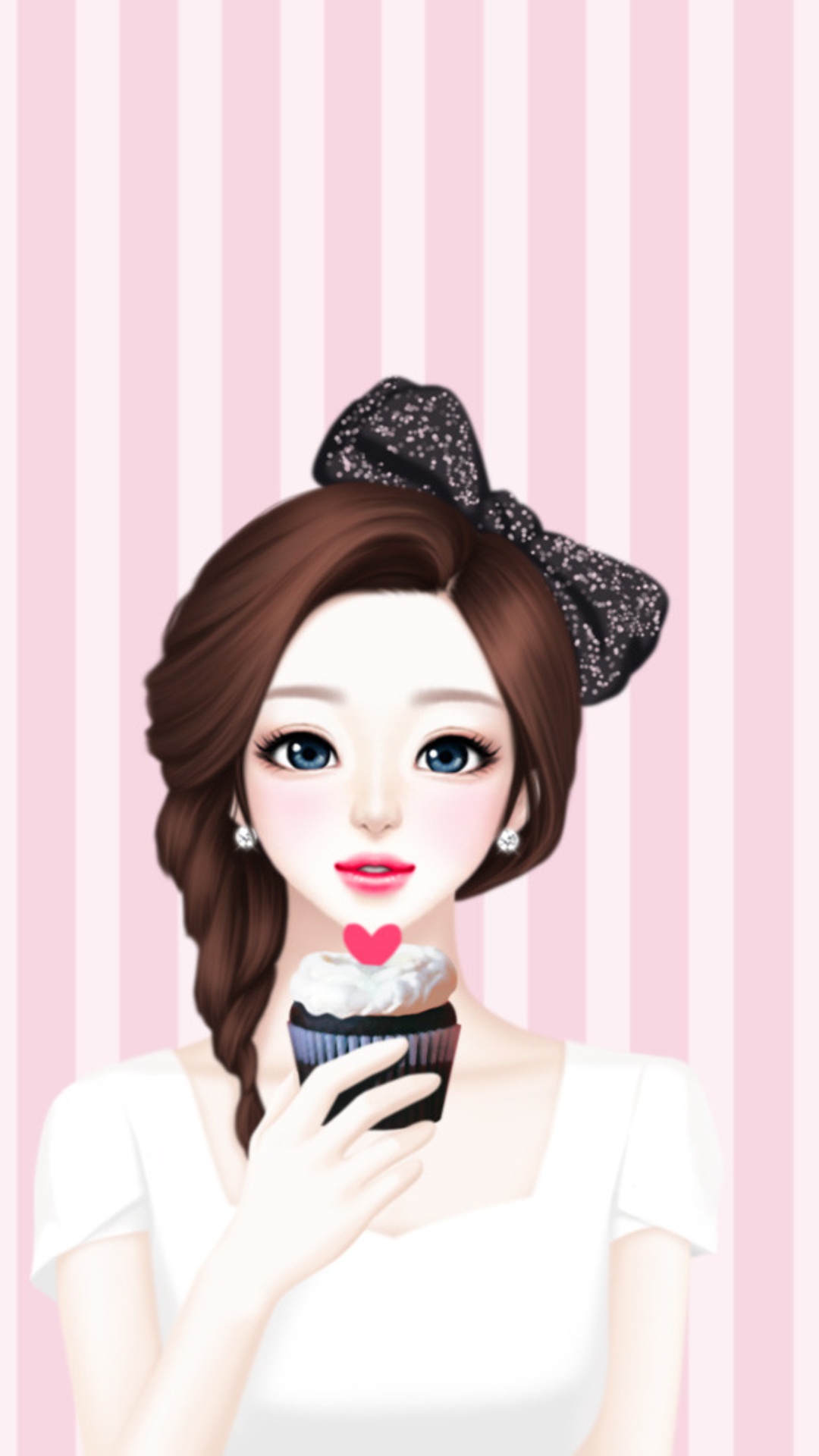 Beautiful Cartoon Girl Wallpaper
