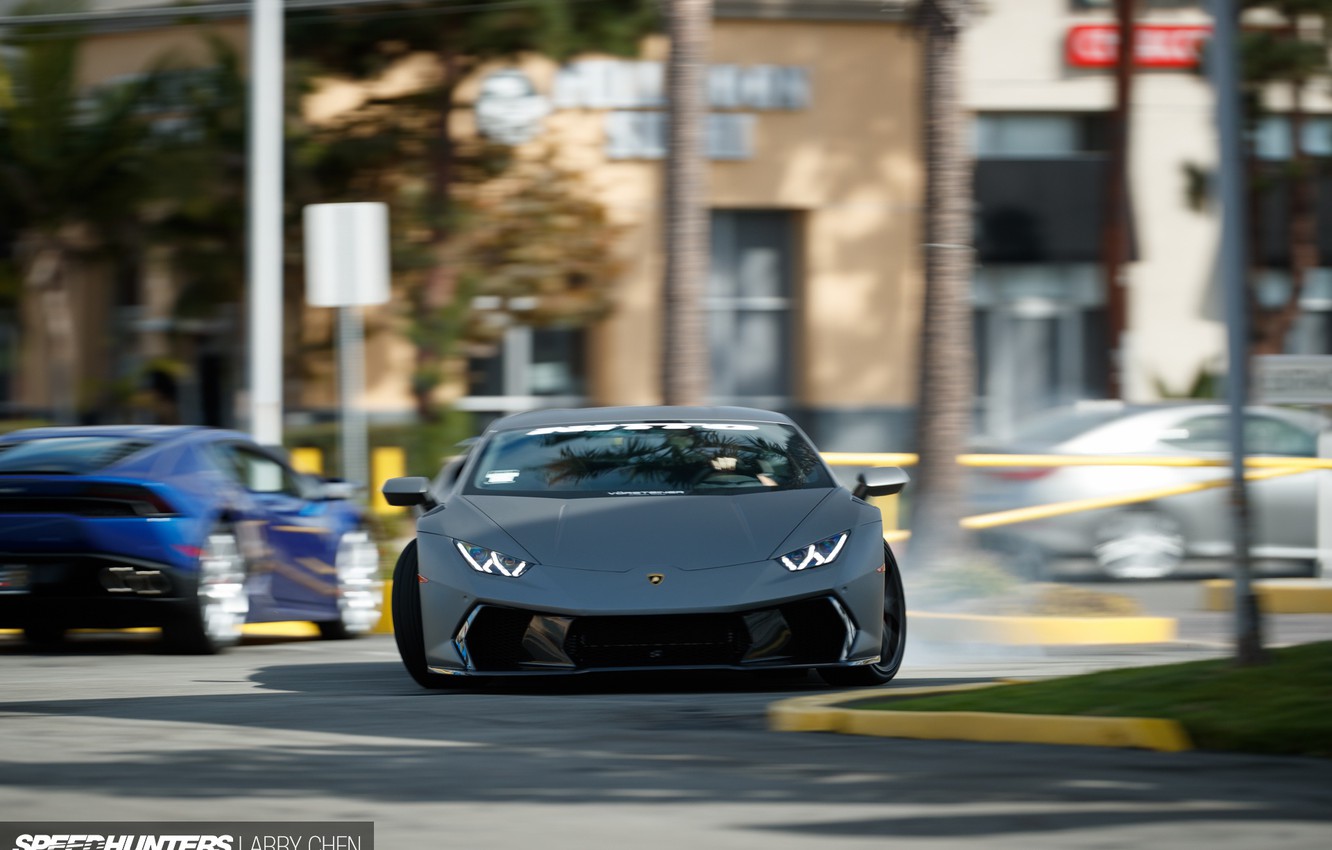 Wallpaper Lamborghini Skid Photographer Drift
