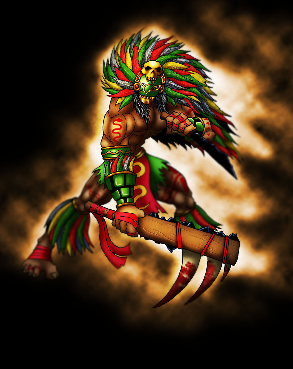 Aztec Warrior By Blondinfrenchtouch