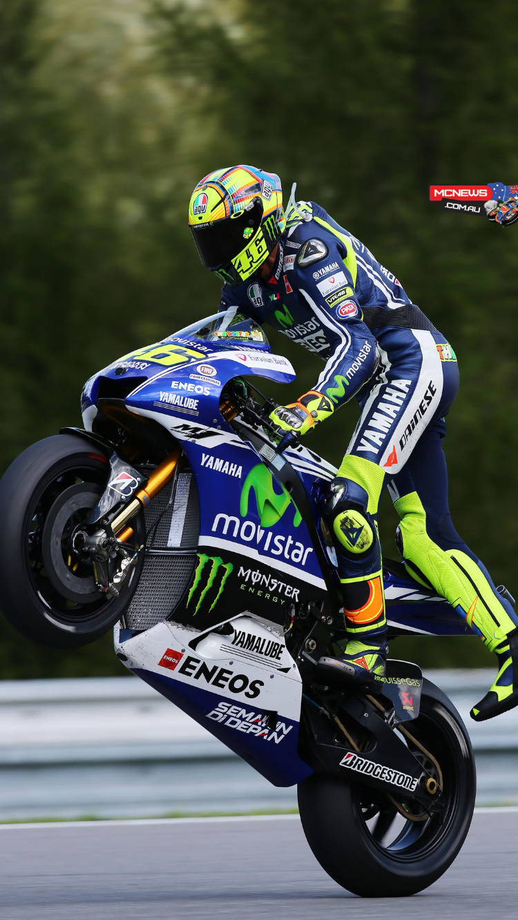 Valentino Rossi Riding Wallpaper Mobcup