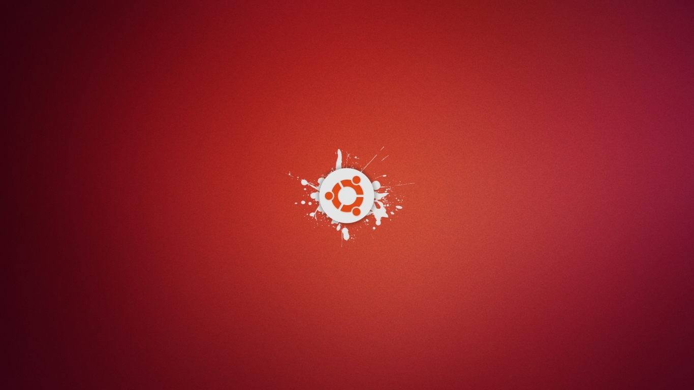Ubuntu abstracto rojo hd 1366x768   imagenes   wallpapers gratis