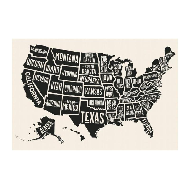 Map Of The United States Vintage Wallpaper