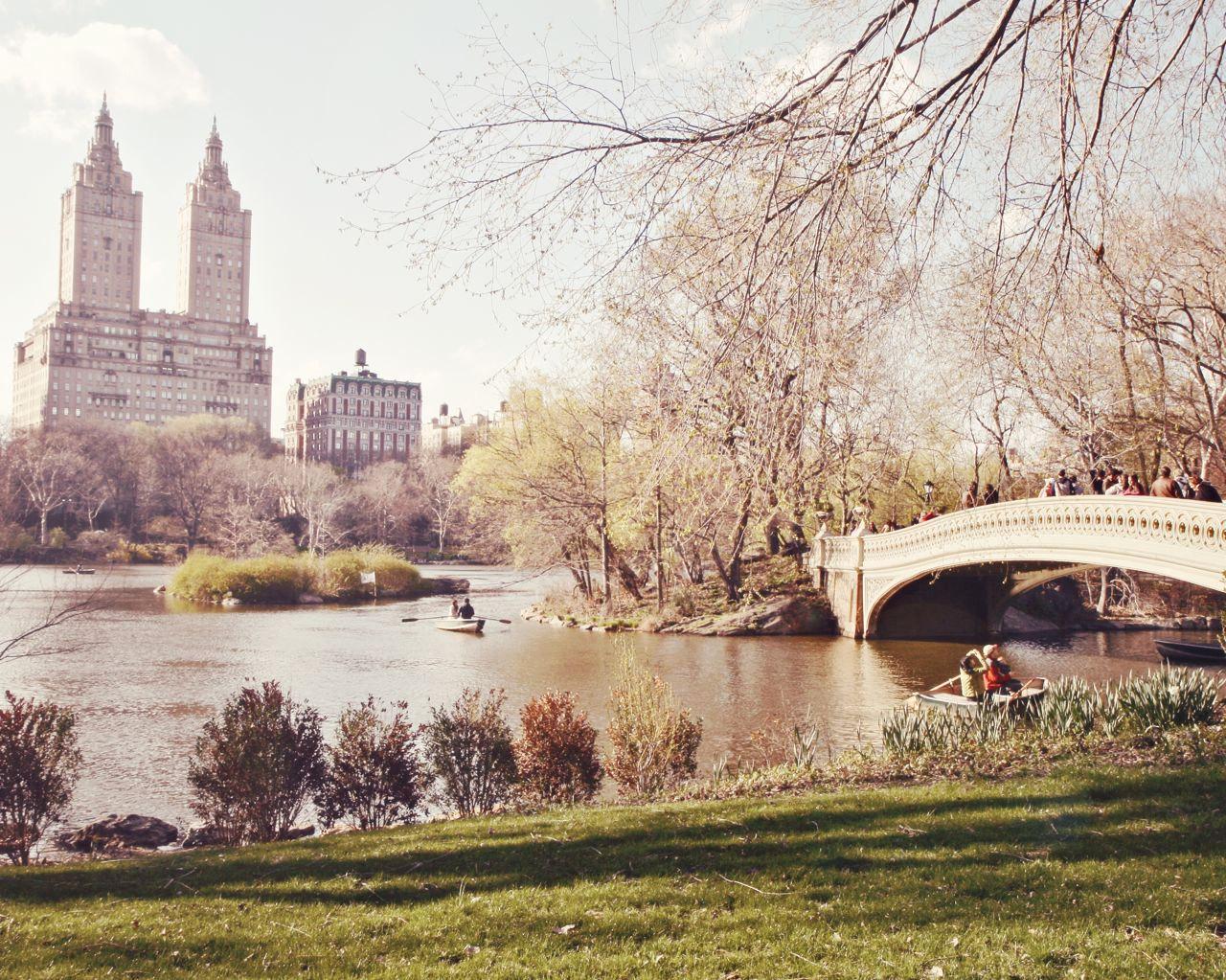 Free download New York City Photo Bow Bridge Print Central Park by