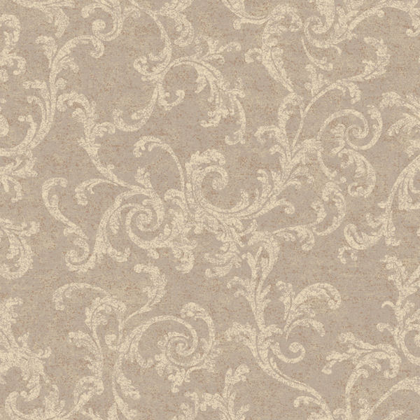 Grey and Cream Textured Scroll Wallpaper   Wall Sticker Outlet