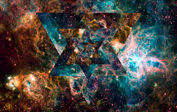 Psychedelic Triangles In Cosmos Wallpaper 4k Ultra HD
