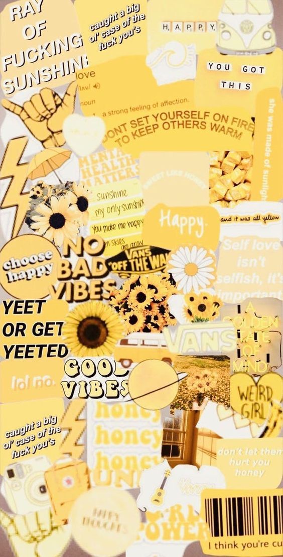Yellow Aesthetic Wallpaper Options For iPhone