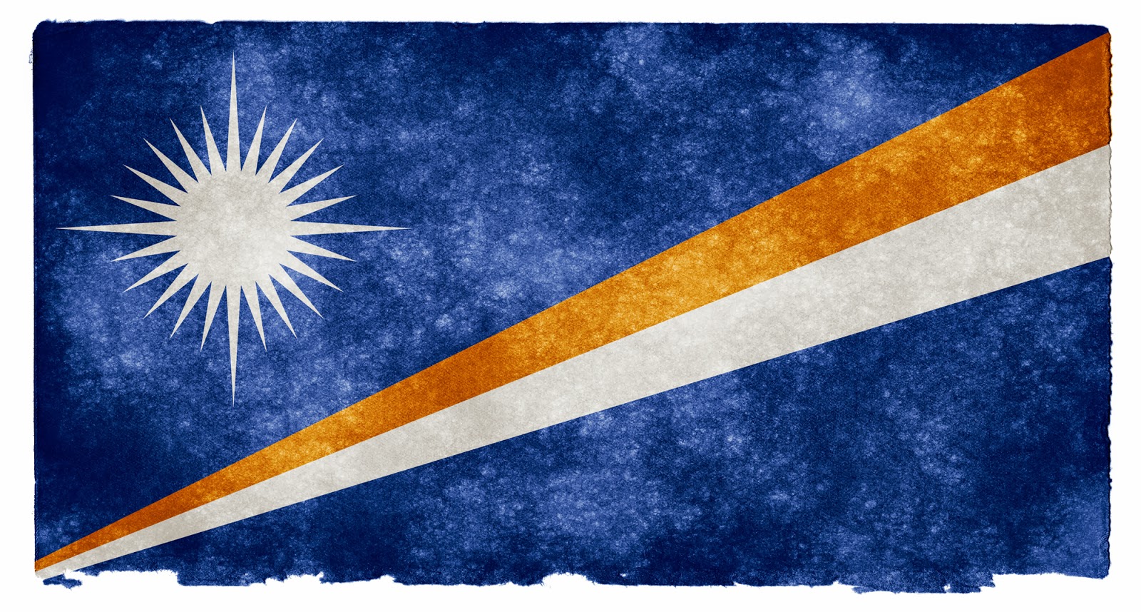 Marshall Islands Flag Grunge Wallpaper