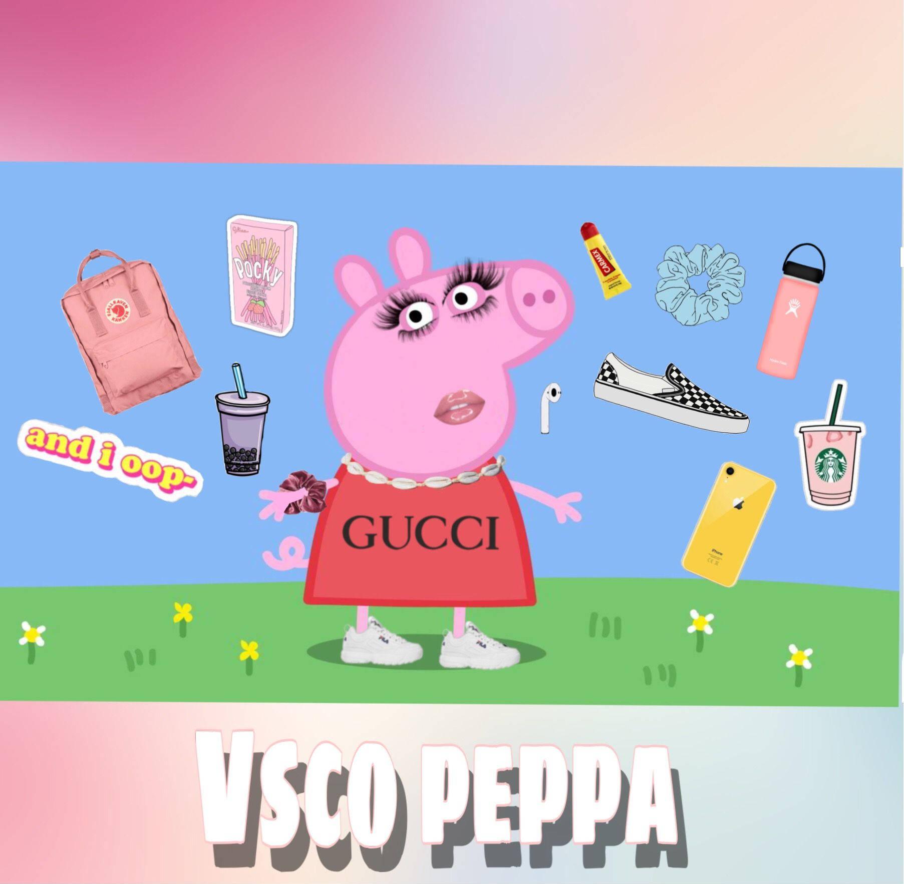 Baddie Peppa Pig Ready To Party Wallpaper