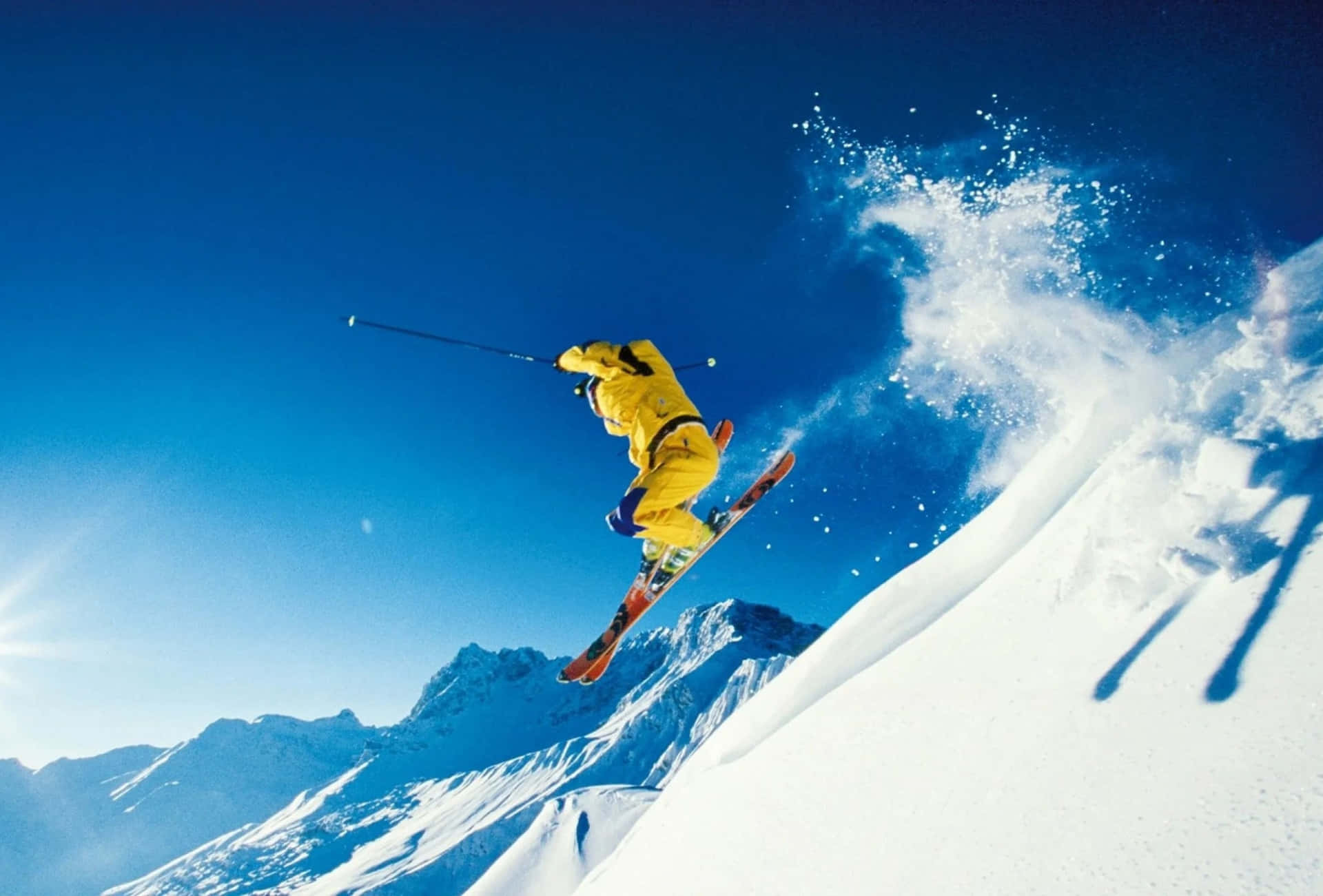 Skiing At Its Finest Wallpaper