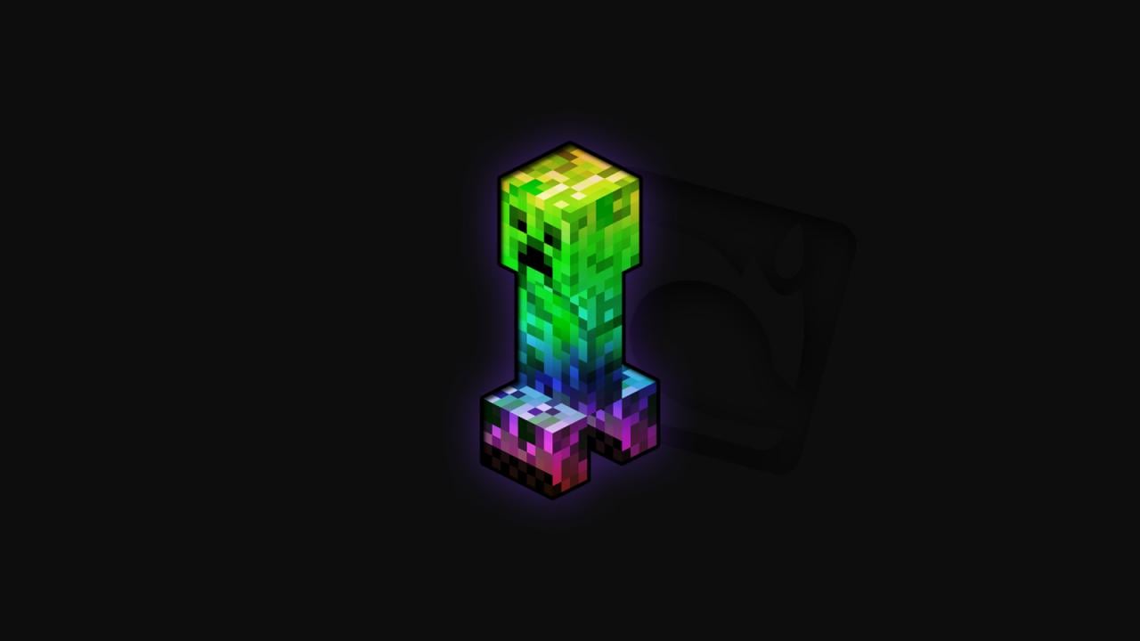 Download Black And Green Creeper Face 2560x1440 Minecraft