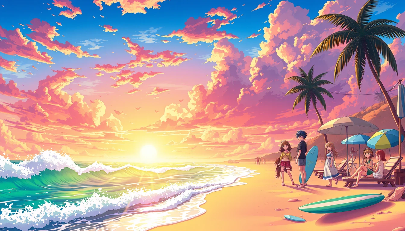 Anime Beach Wallpaper