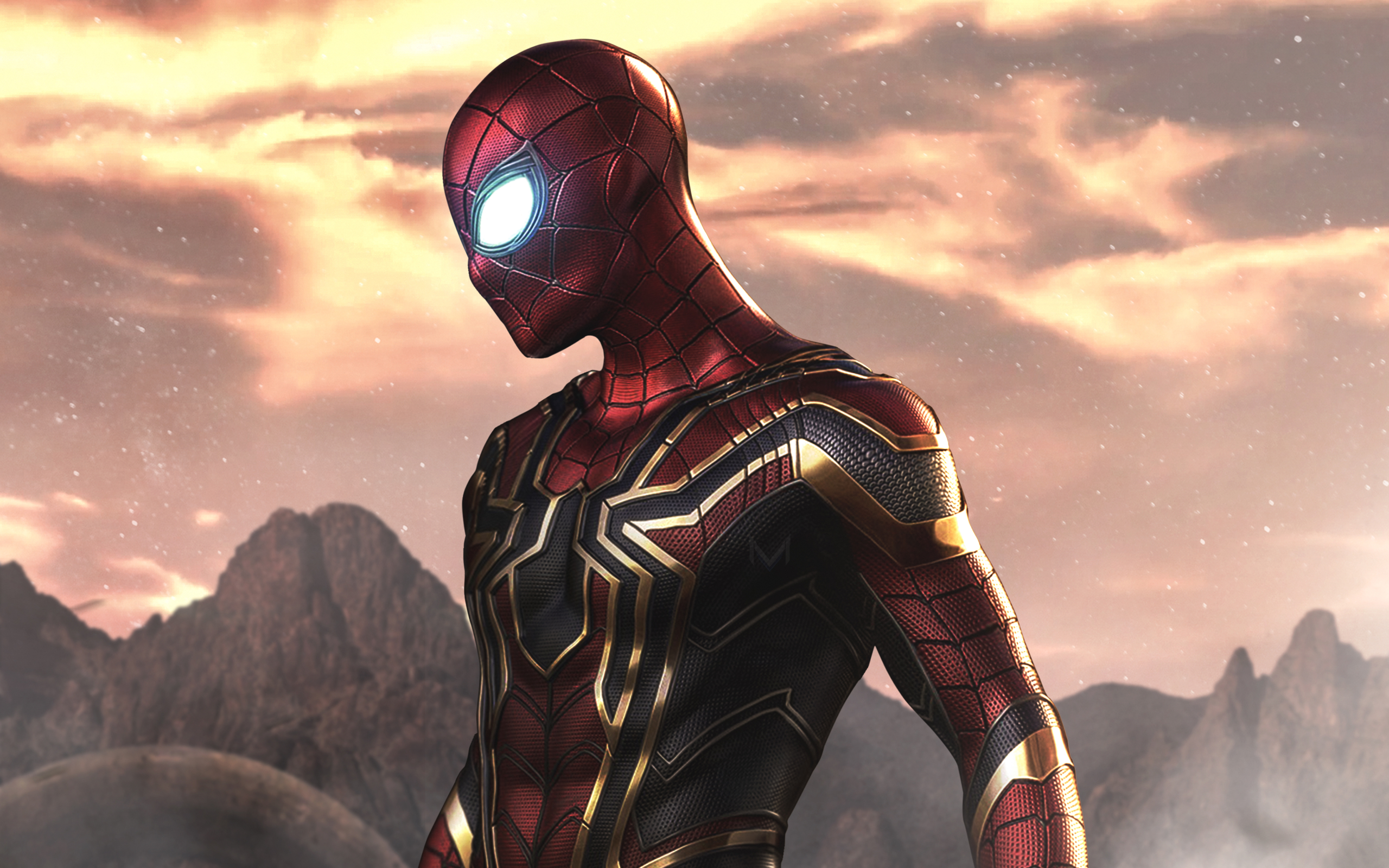 Wallpaper Of Avengers Infinity War Iron Spider Marvel Ics