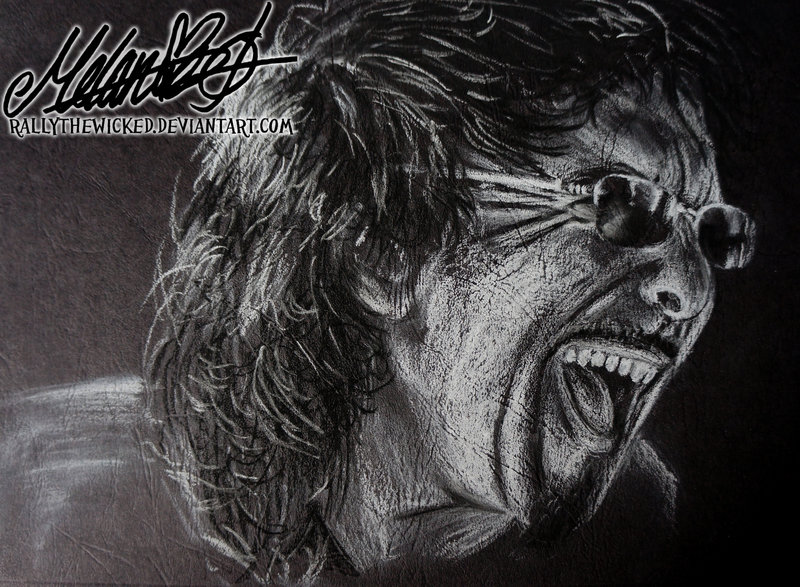 Tony Iommi White Charcoal By Rallythewicked
