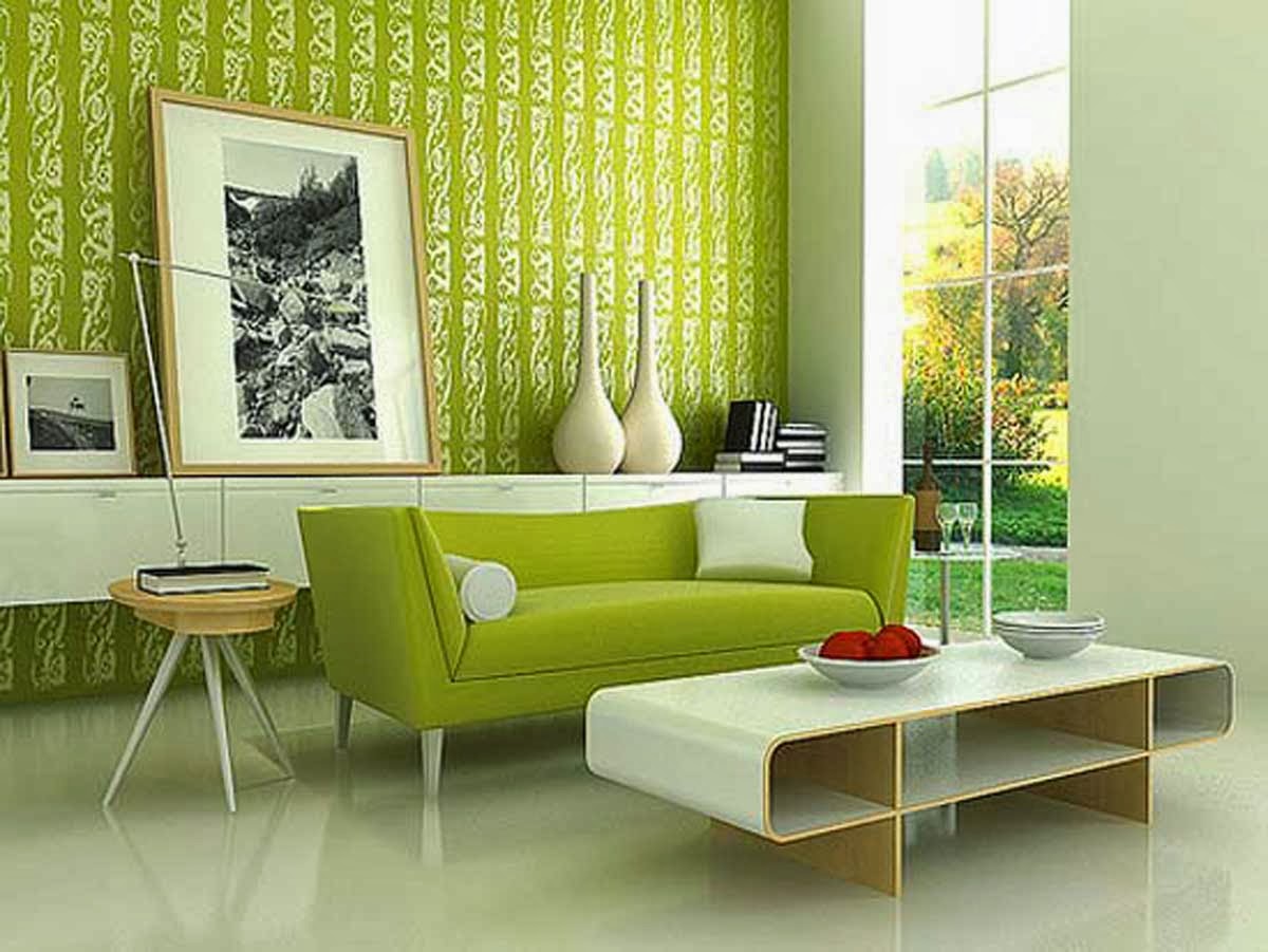 Wallpaper For Your Puter Modern Living Room Green Make