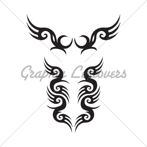 More Tribal Tattoo Designs On White Background Leo