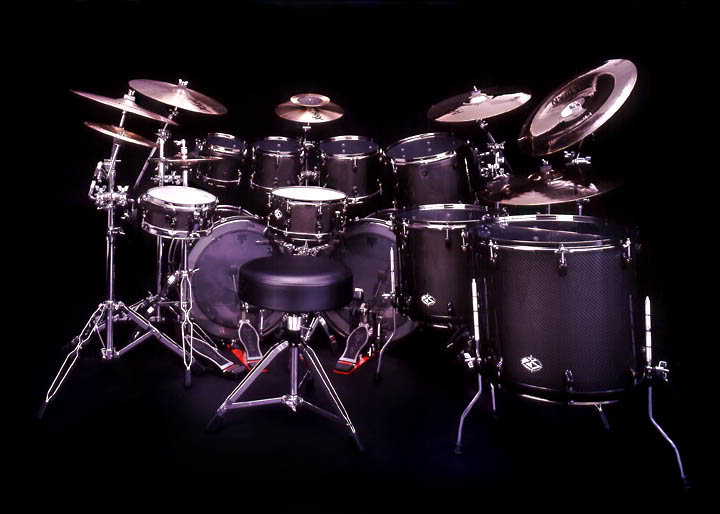 Black Drum Set Image Graphic Code