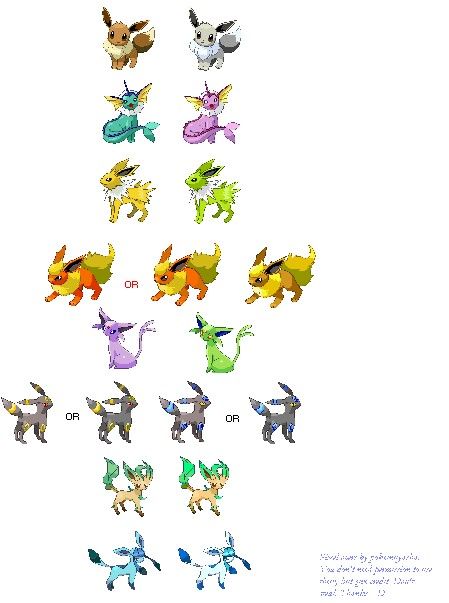 All Eevee Evolutions Shiny