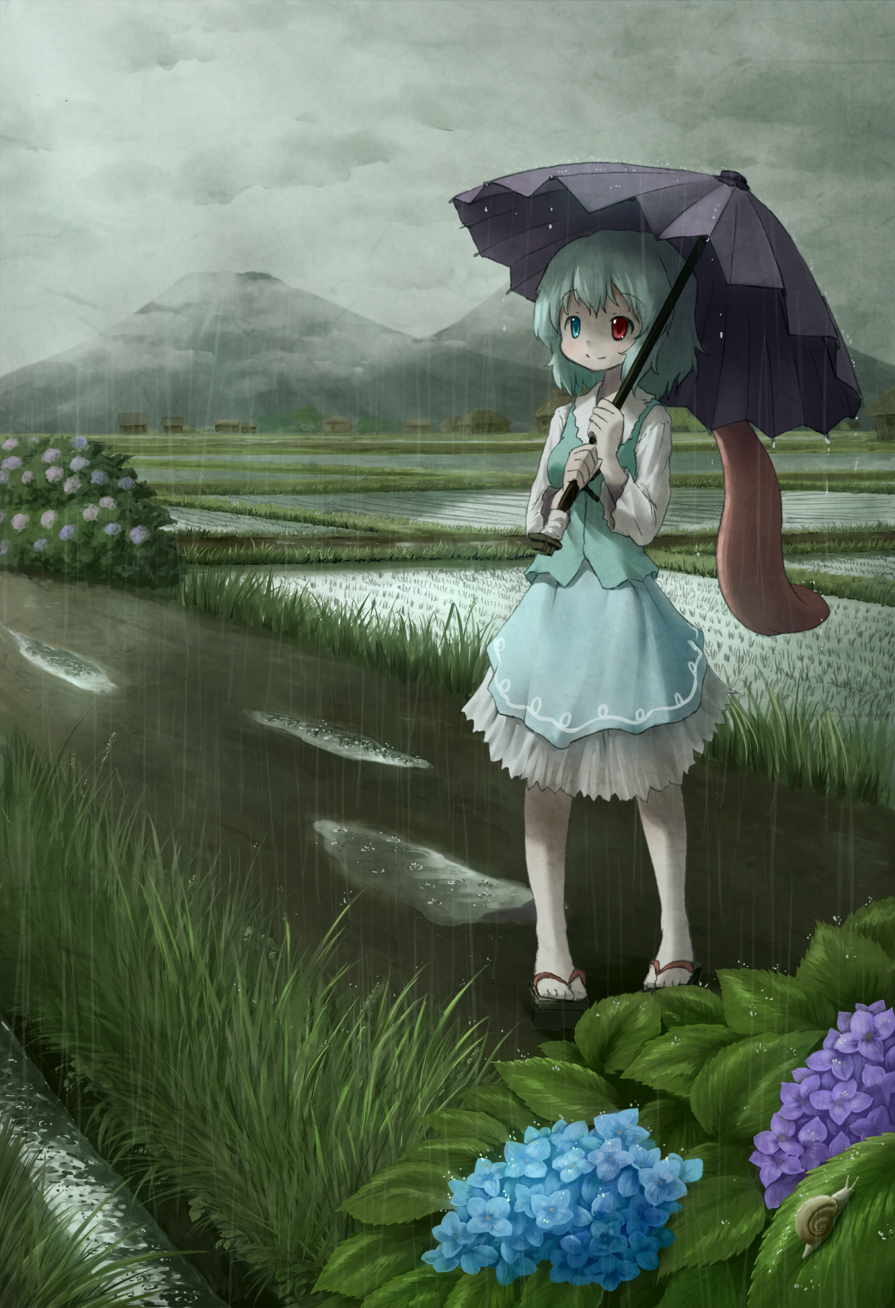 Tatara Kogasa Touhou Mobile Wallpaper